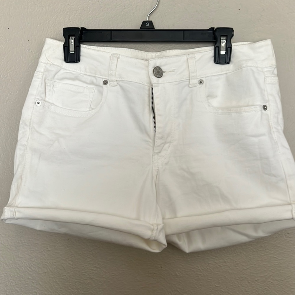 American Eagle Denim white shorts